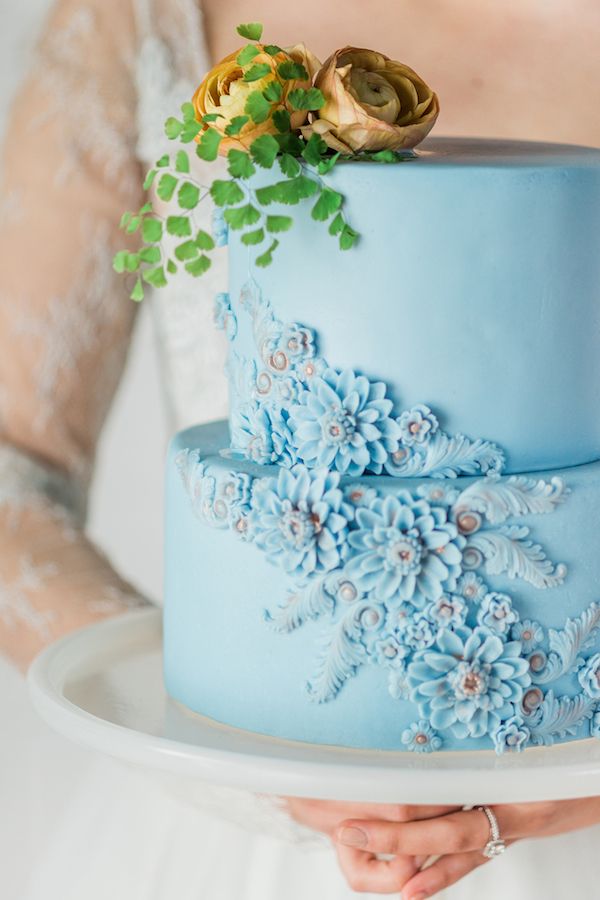  Dreamy Blue Wedding Inspo with Colorful Florals Galore