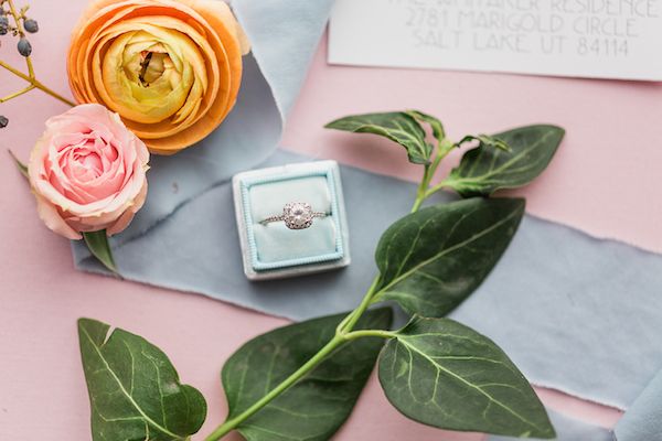  Dreamy Blue Wedding Inspo with Colorful Florals Galore