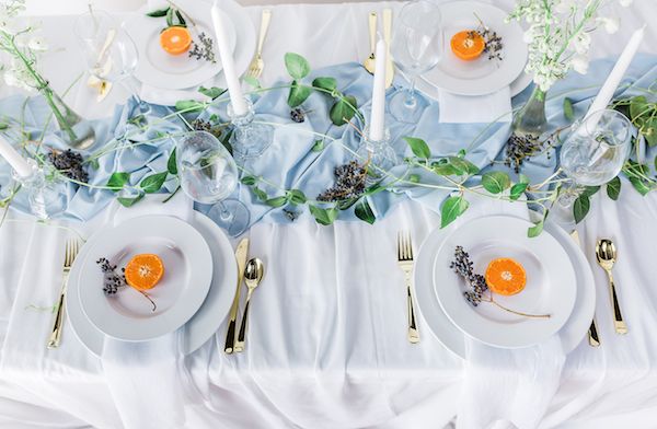  Dreamy Blue Wedding Inspo with Colorful Florals Galore