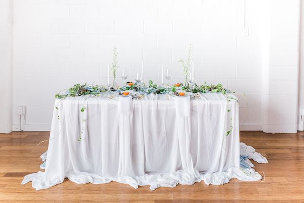  Dreamy Blue Wedding Inspo with Colorful Florals Galore