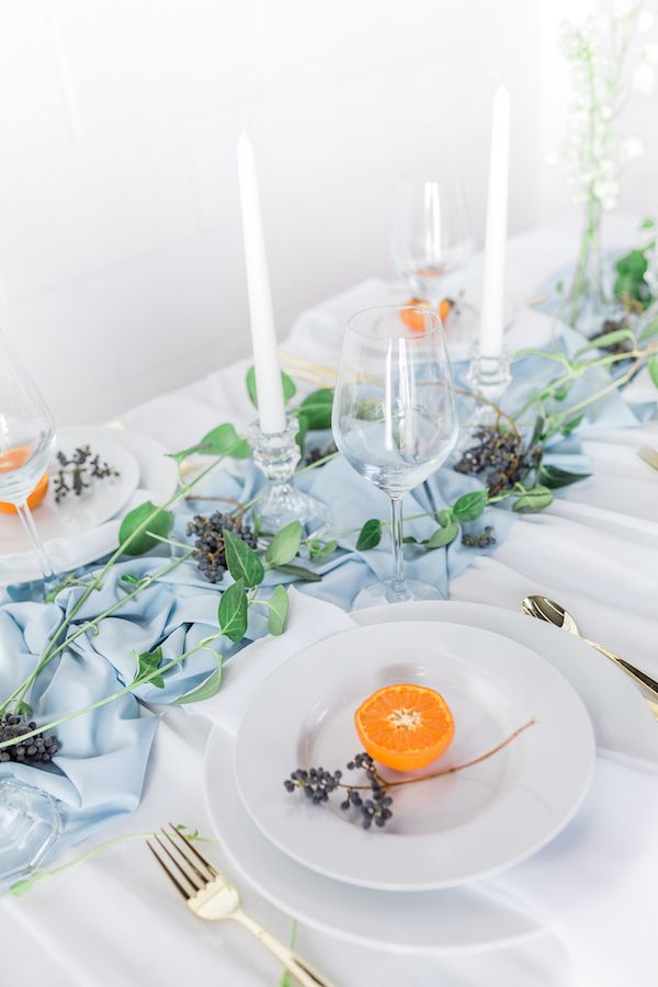  Dreamy Blue Wedding Inspo with Colorful Florals Galore