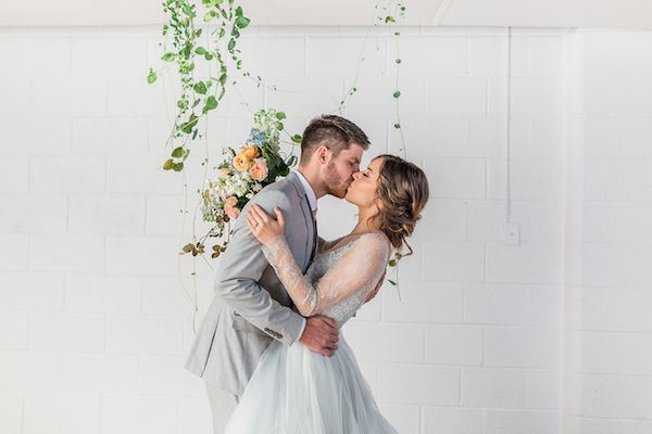  Dreamy Blue Wedding Inspo with Colorful Florals Galore