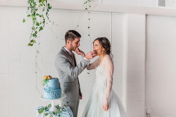  Dreamy Blue Wedding Inspo with Colorful Florals Galore