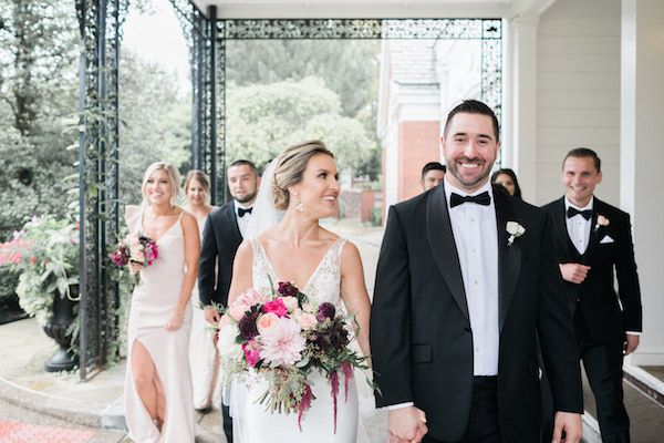  A Classic Wedding with Lush Blooms + A Must-See Wedding Dress!