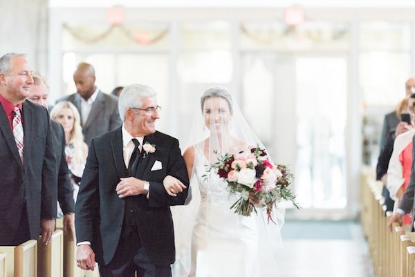  A Classic Wedding with Lush Blooms + A Must-See Wedding Dress!