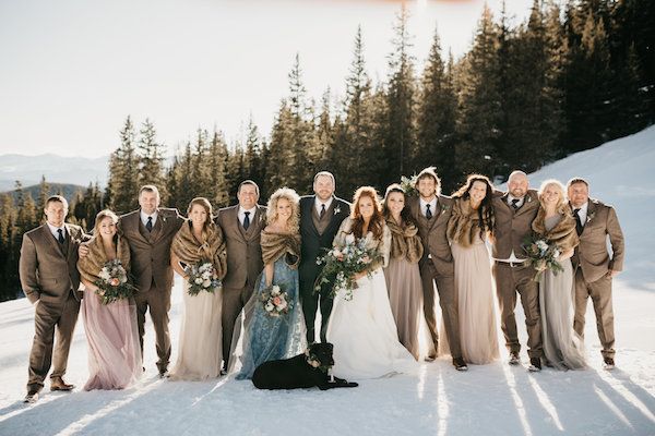  A Mountaintop Winter Wedding in Snowy Keystone Colorado