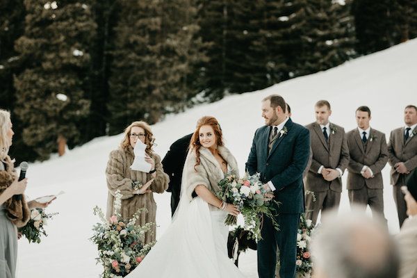  A Mountaintop Winter Wedding in Snowy Keystone Colorado