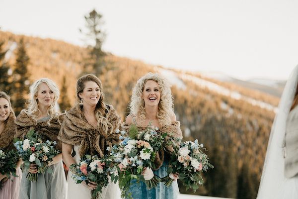  A Mountaintop Winter Wedding in Snowy Keystone Colorado