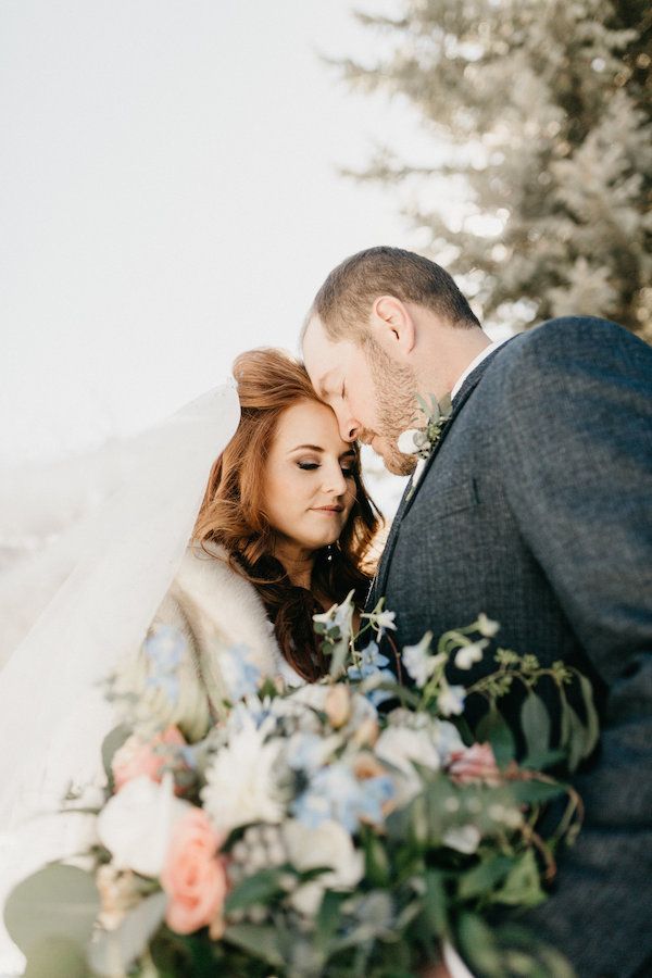  A Mountaintop Winter Wedding in Snowy Keystone Colorado