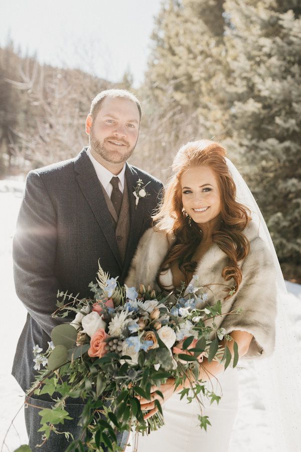  A Mountaintop Winter Wedding in Snowy Keystone Colorado