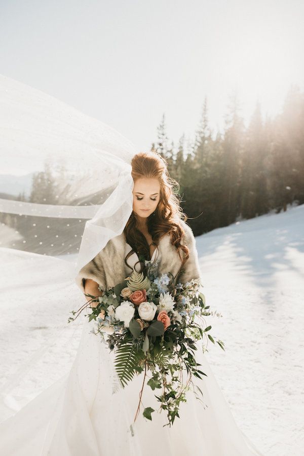  A Mountaintop Winter Wedding in Snowy Keystone Colorado