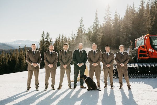  A Mountaintop Winter Wedding in Snowy Keystone Colorado