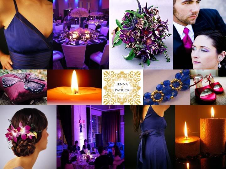 Blue and Purple Wedding Centerpieces Decorating Ideas