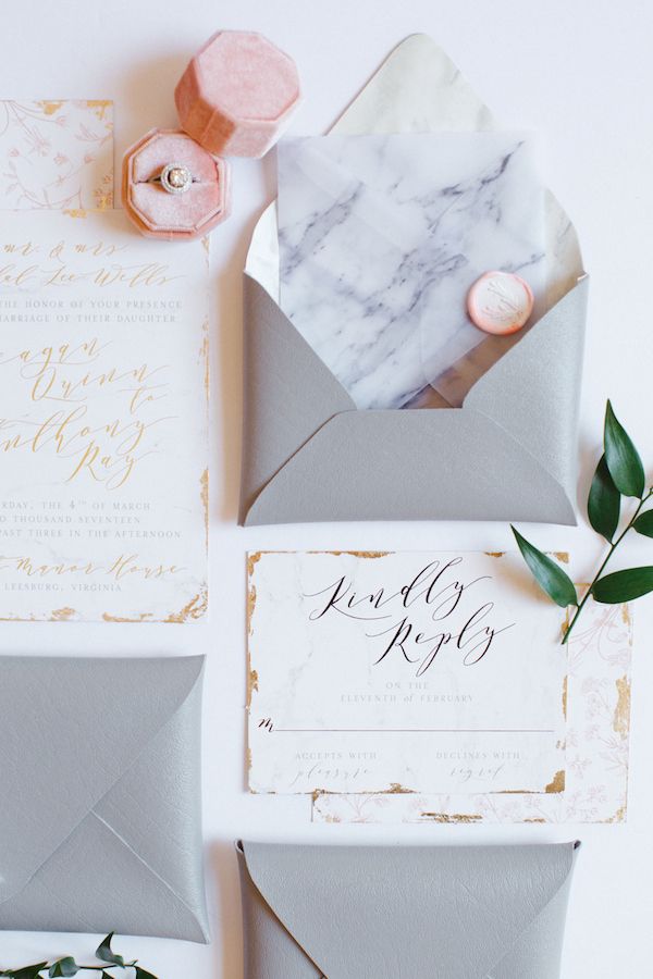  Modern Peach and Gray Wedding Inspo