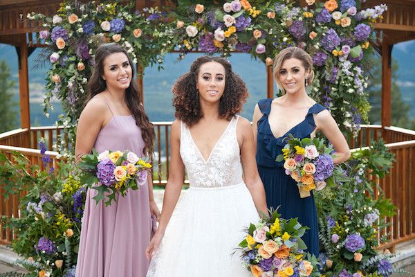  Rocky Mountain Wedding Inspo in Shades of Blue, Lavender, Mustard and Peach