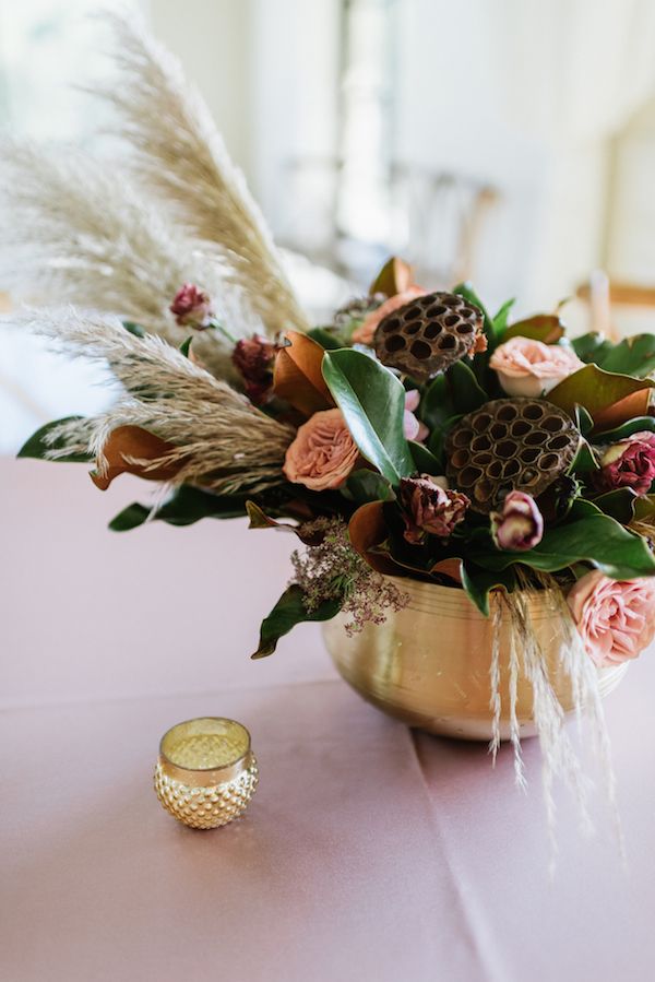  A Warm & Rich Toasted Inspired Wedding with Texture Galore!