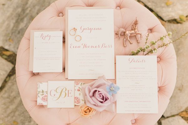  Rose Gold Unicorn Wedding Inspo with Whimsical Details Galore