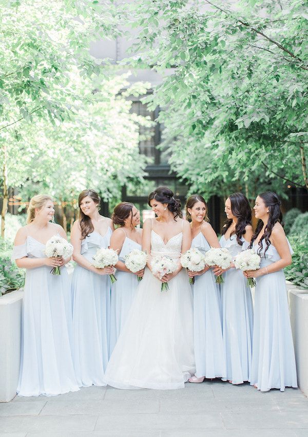  Urban Candlelight & Soft Blues Wedding