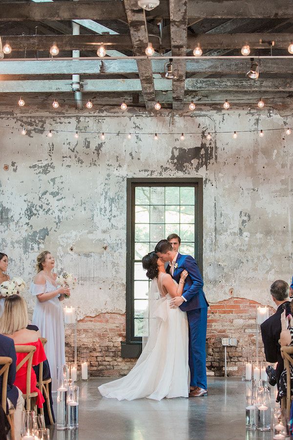  Urban Candlelight & Soft Blues Wedding