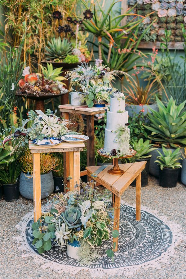  Bohemian Succulent Filled Wedding Inspo