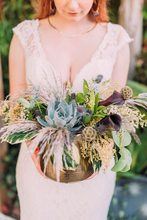  Bohemian Succulent Filled Wedding Inspo