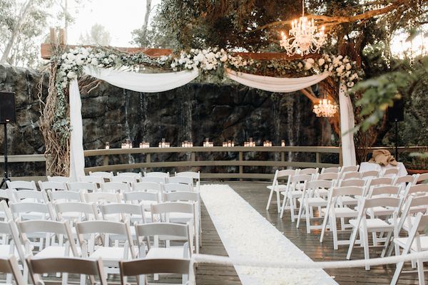  Whimsical Nighttime Nuptials in Malibu, California