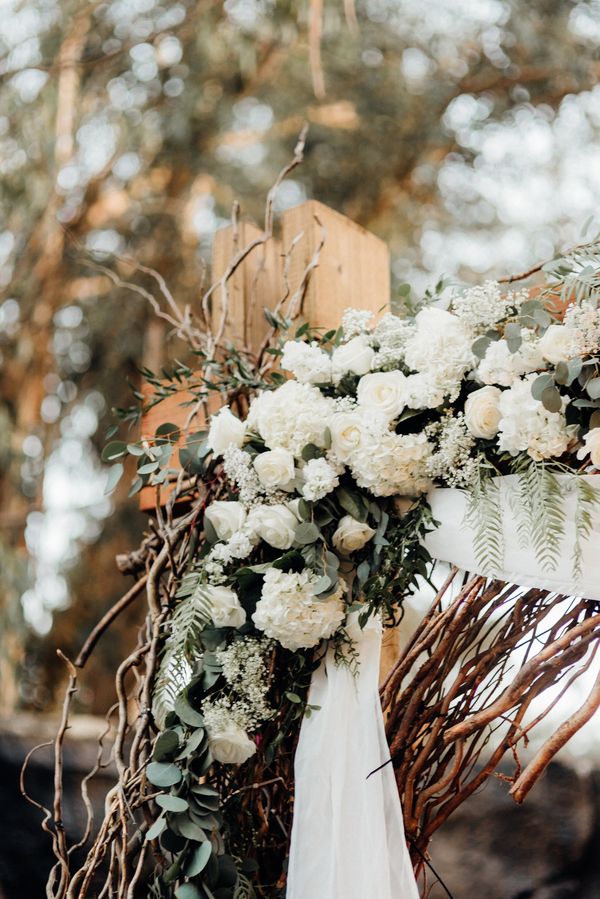  Whimsical Nighttime Nuptials in Malibu, California