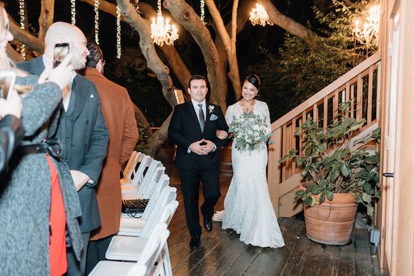  Whimsical Nighttime Nuptials in Malibu, California