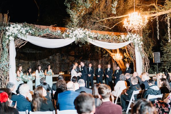  Whimsical Nighttime Nuptials in Malibu, California