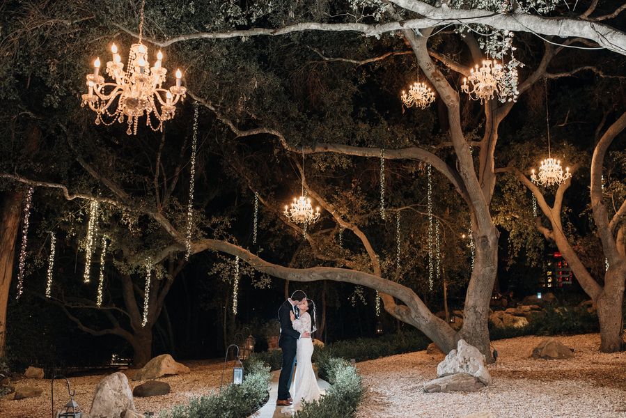  Whimsical Nighttime Nuptials in Malibu, California