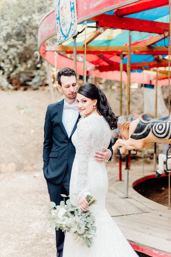  Whimsical Nighttime Nuptials in Malibu, California