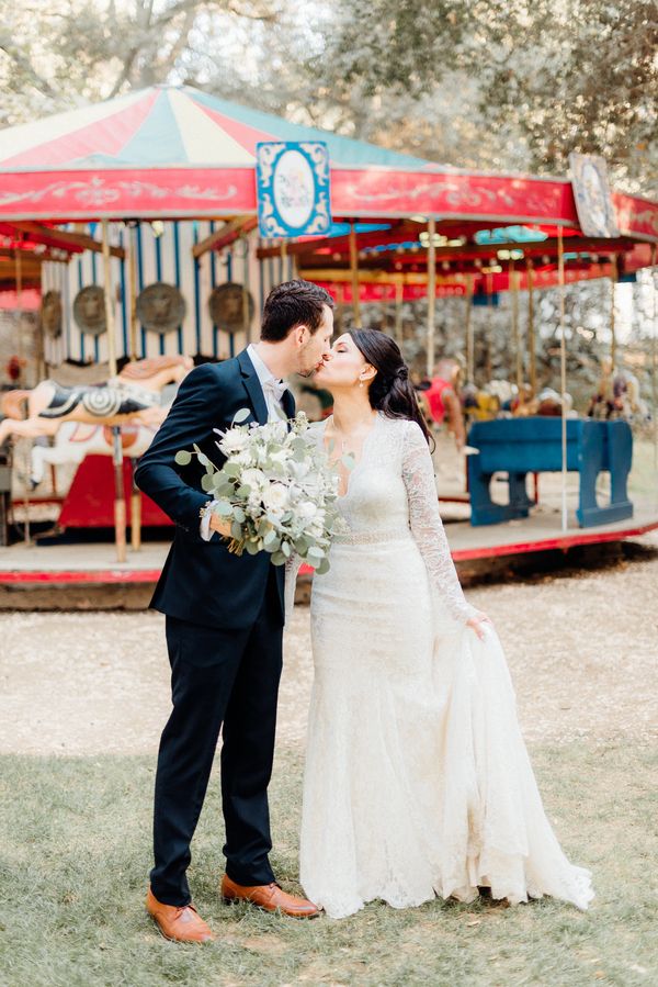  Whimsical Nighttime Nuptials in Malibu, California