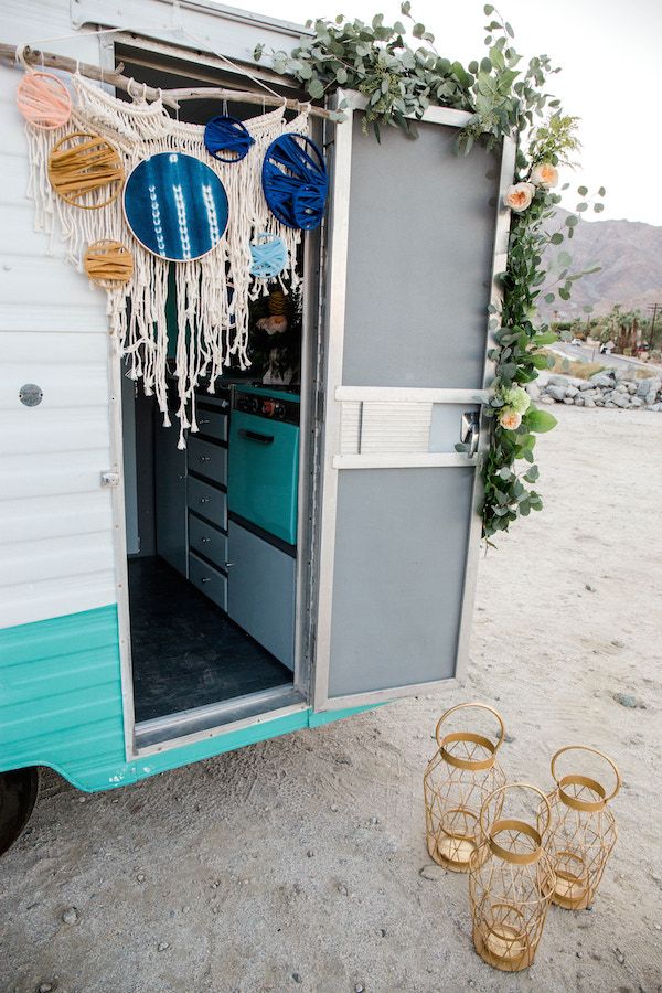 Boho Wedding Inspo with Wild + Free Photo Booth Camper