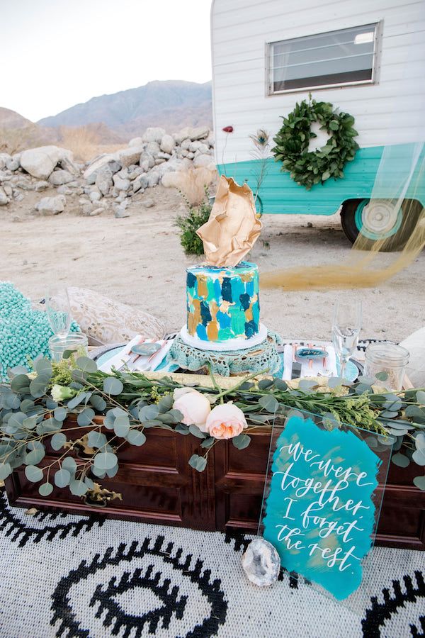  Boho Wedding Inspo with Wild + Free Photo Booth Camper