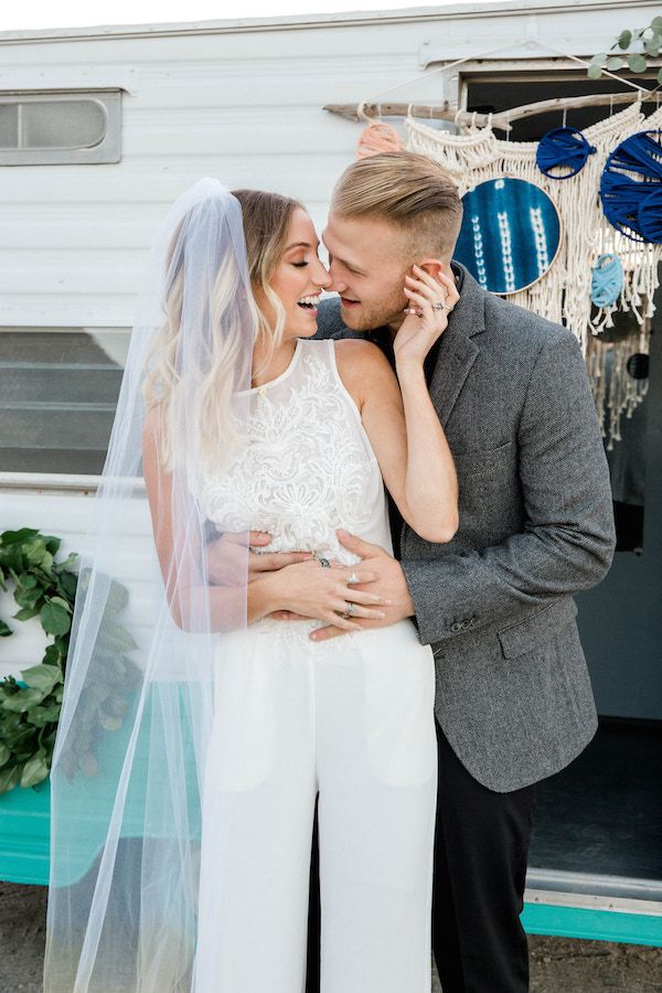  Boho Wedding Inspo with Wild + Free Photo Booth Camper