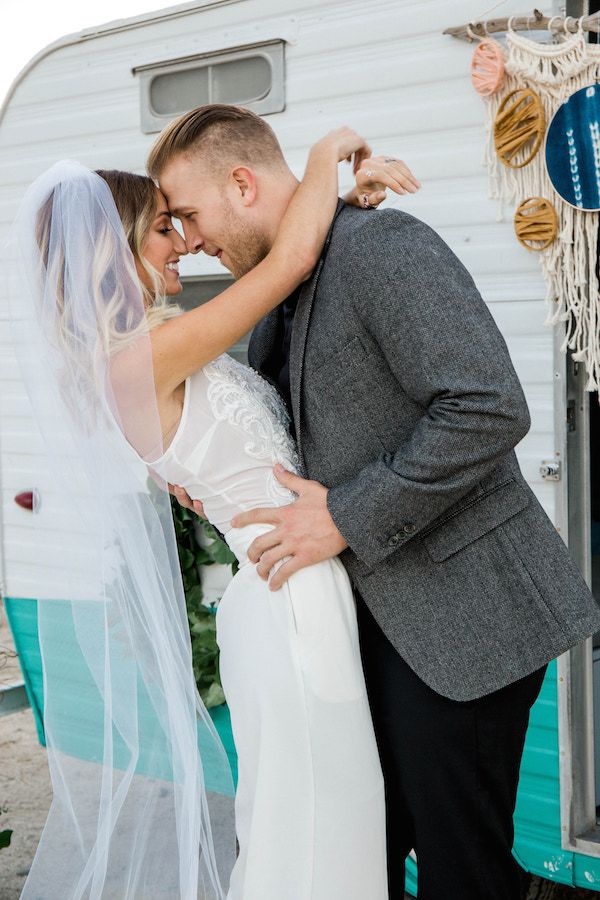  Boho Wedding Inspo with Wild + Free Photo Booth Camper