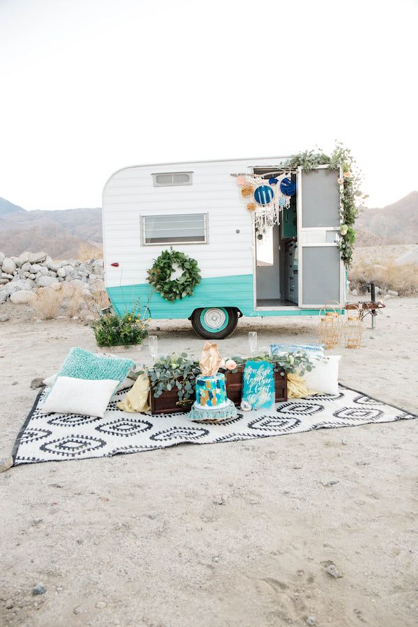  Boho Wedding Inspo with Wild + Free Photo Booth Camper