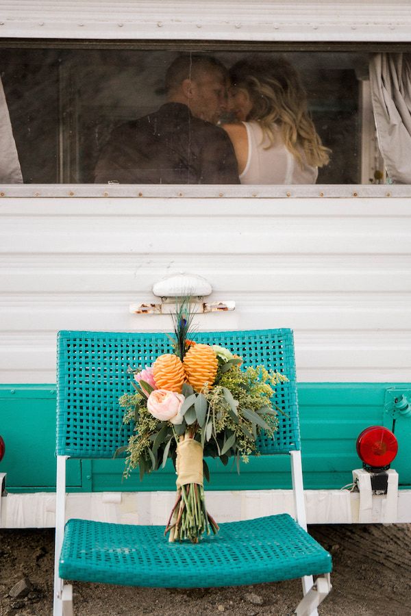  Boho Wedding Inspo with Wild + Free Photo Booth Camper