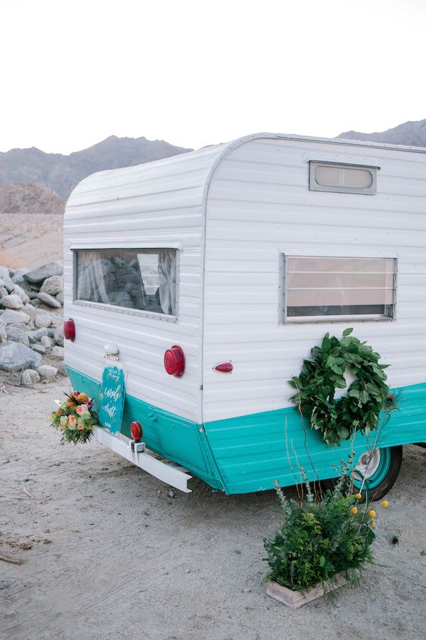  Boho Wedding Inspo with Wild + Free Photo Booth Camper