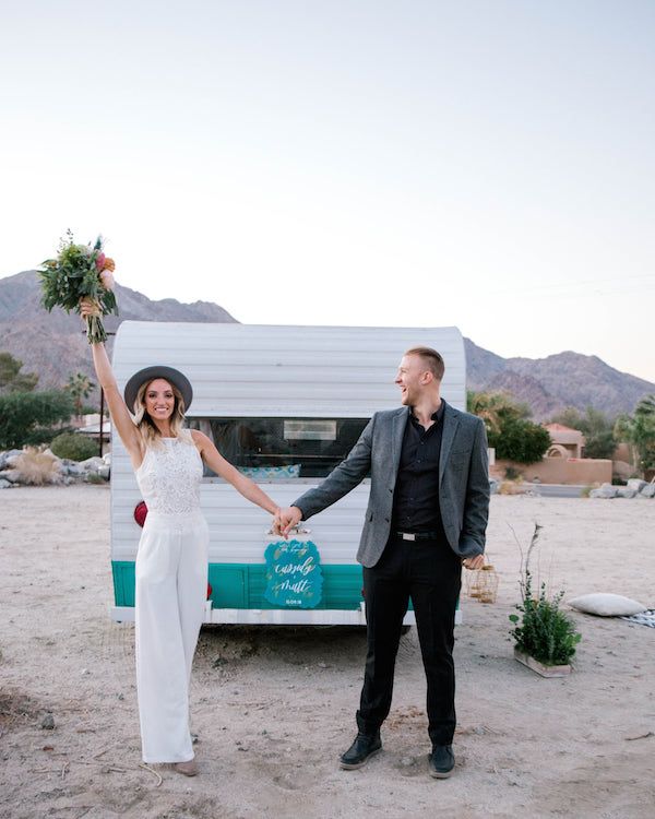  Boho Wedding Inspo with Wild + Free Photo Booth Camper