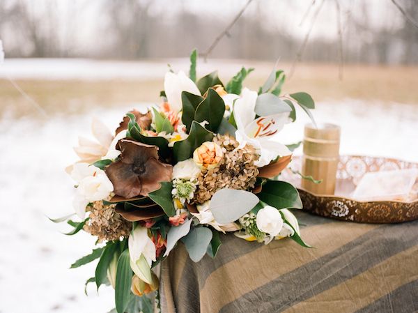  Intimate Winter Elopement Celebrated with Friends