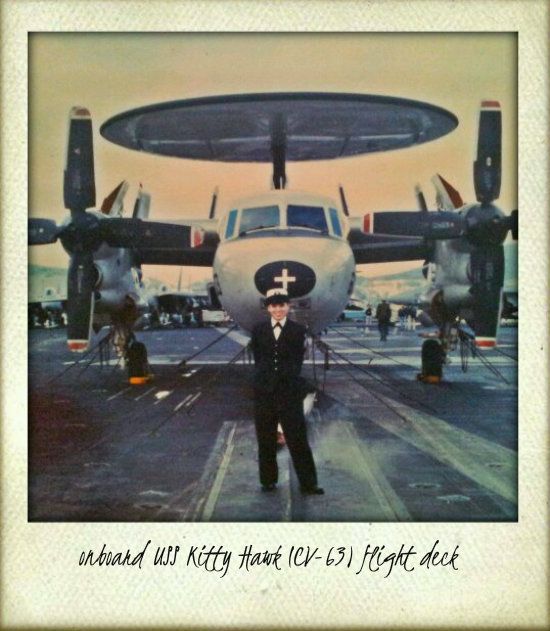 onboard USS Kitty Hawk flight deck