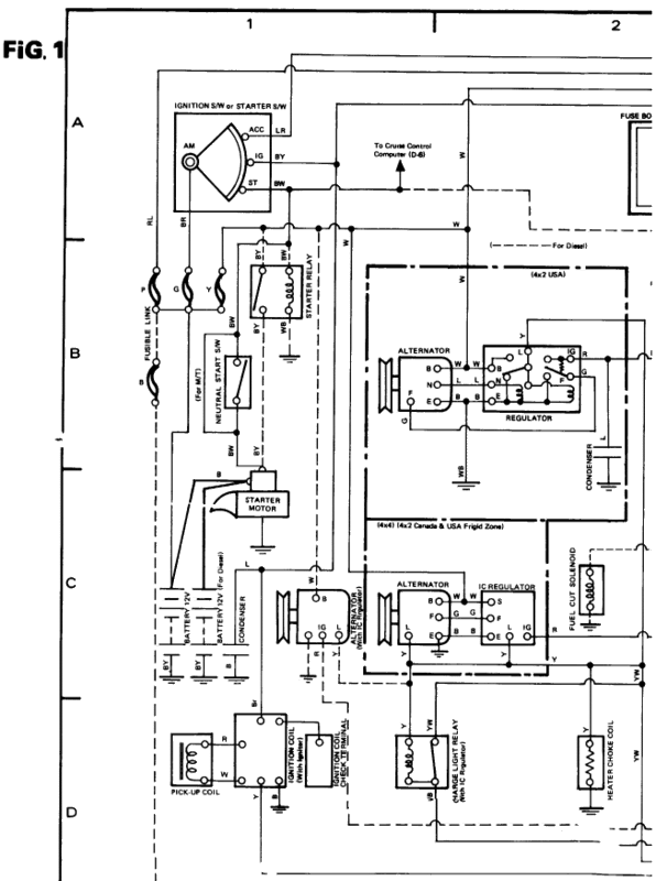 22re..what wire is what on ecm to truck harness