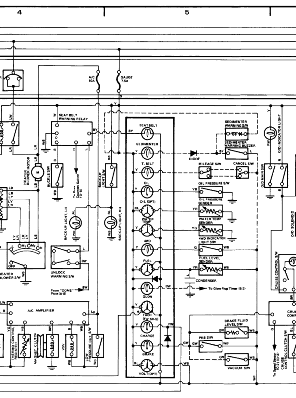 22re..what wire is what on ecm to truck harness