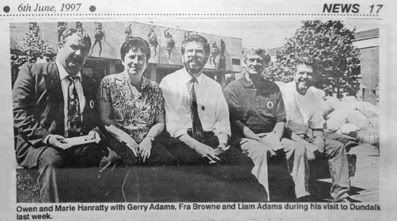 Gerry and Liam Adams June 1997