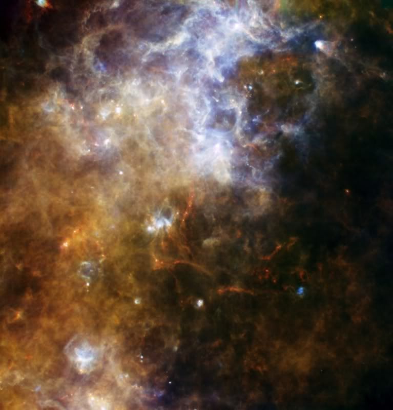 5 colour Herschel image of part of our galaxy