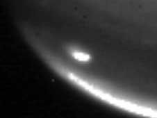 Infrared image of Jupiter impact