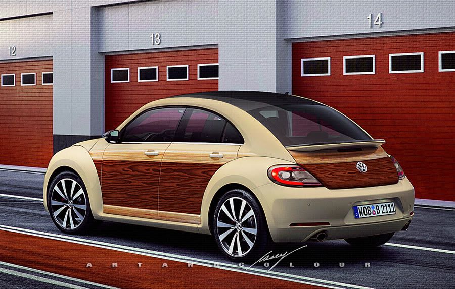 The upcoming Beetle 4door sedan with Woody option