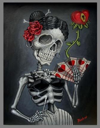 mexican skull tattoos. Betty Mexican Skull Tattoo by