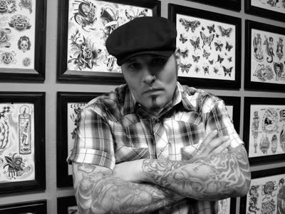 Chris Cap at his tattoo shop, Last Chance Tattoo in Las Vegas
